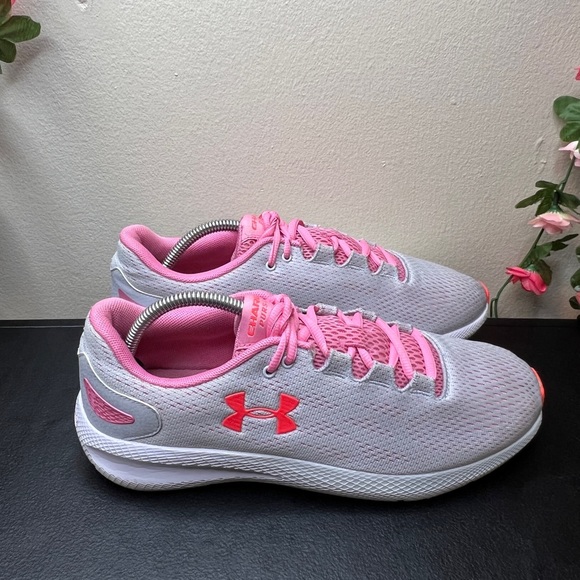 Under Armour Shoes - 🌹 Under Armour UA W Charged Pursuit 2 Grey Pink Women Running Shoes 10 Trainers